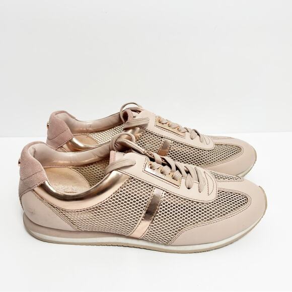 Michael Michael Kors Maggie Trainer Pink Mesh Shoes Size 9.5 - Picture 4 of 9